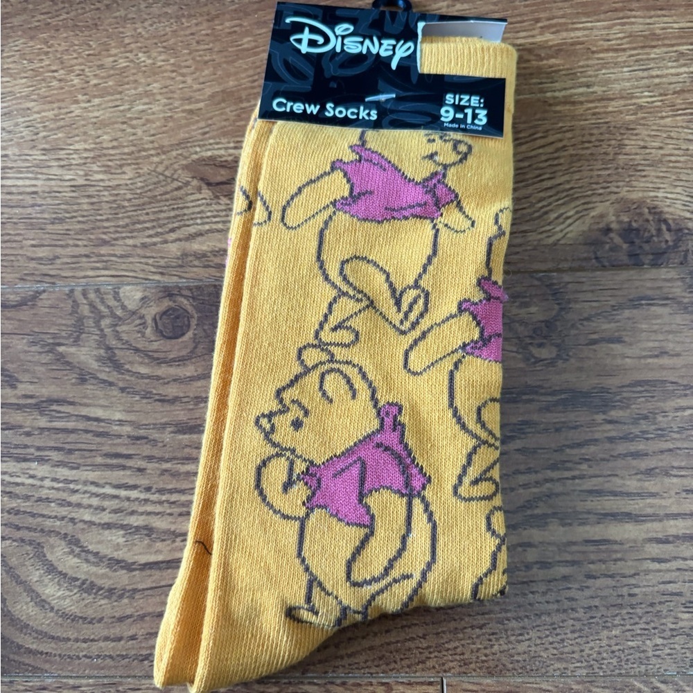 Disney Men's Crew Socks - Winnie the Pooh